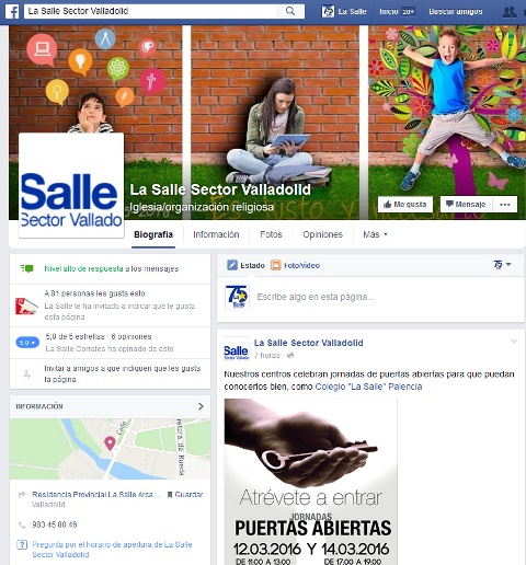 Perfil Facebook Sector La Salle Noroeste