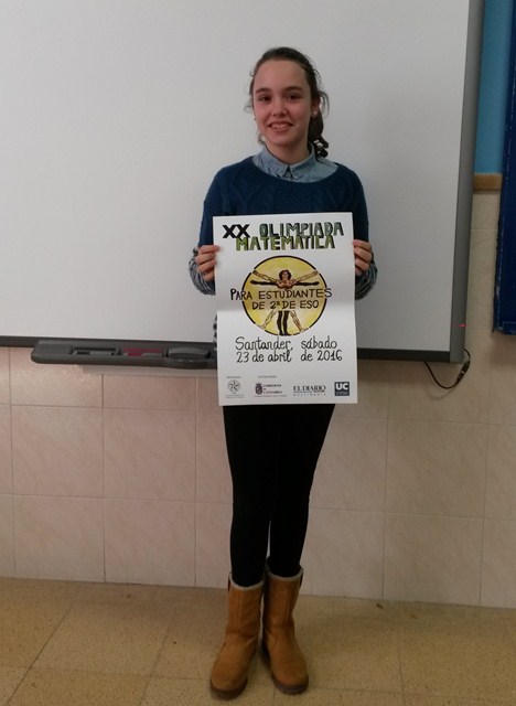 Alumna gana concurso dibujo Olimpiada Matemática